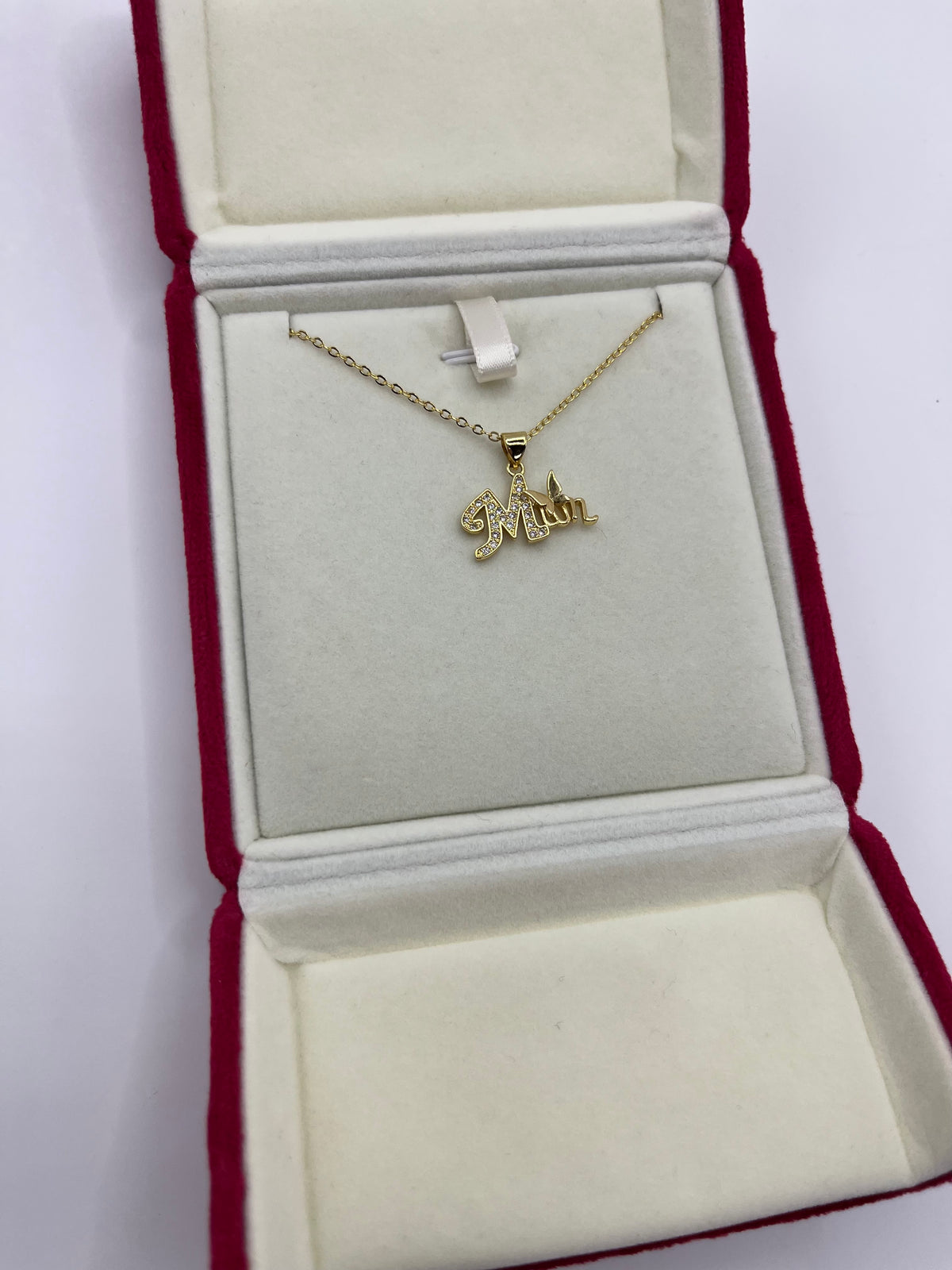 Mothers Necklace, pendant  Real 18K Gold Plated