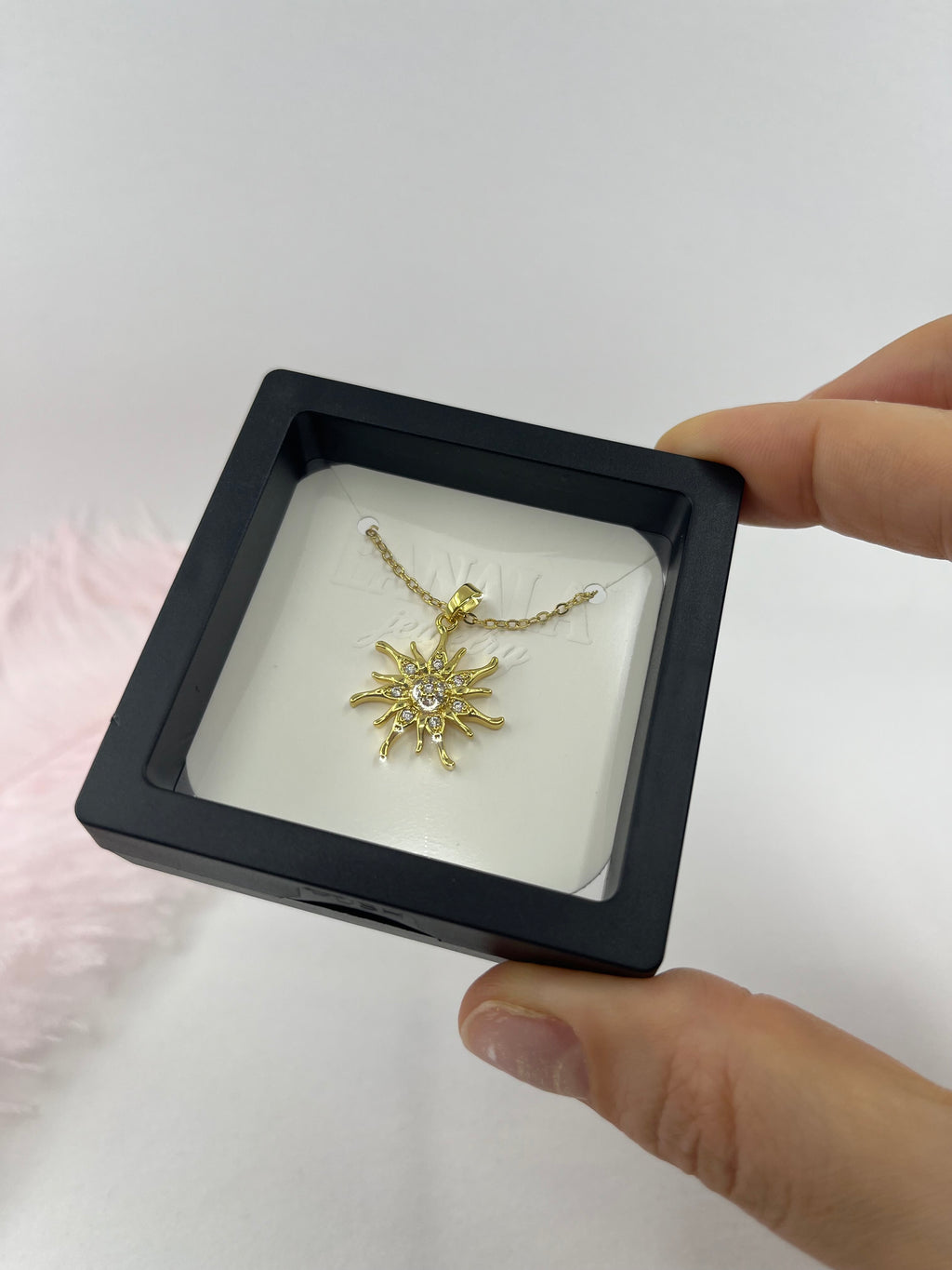 Sun Choker Necklace, Real 18K Gold Plated