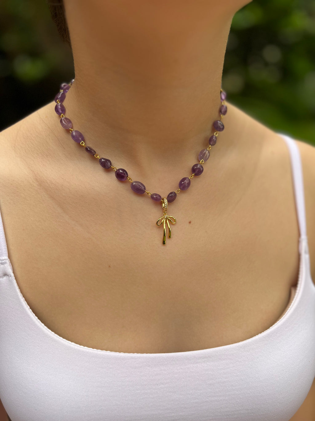 Amethyst 3-in-1 Necklace – Convertible Design