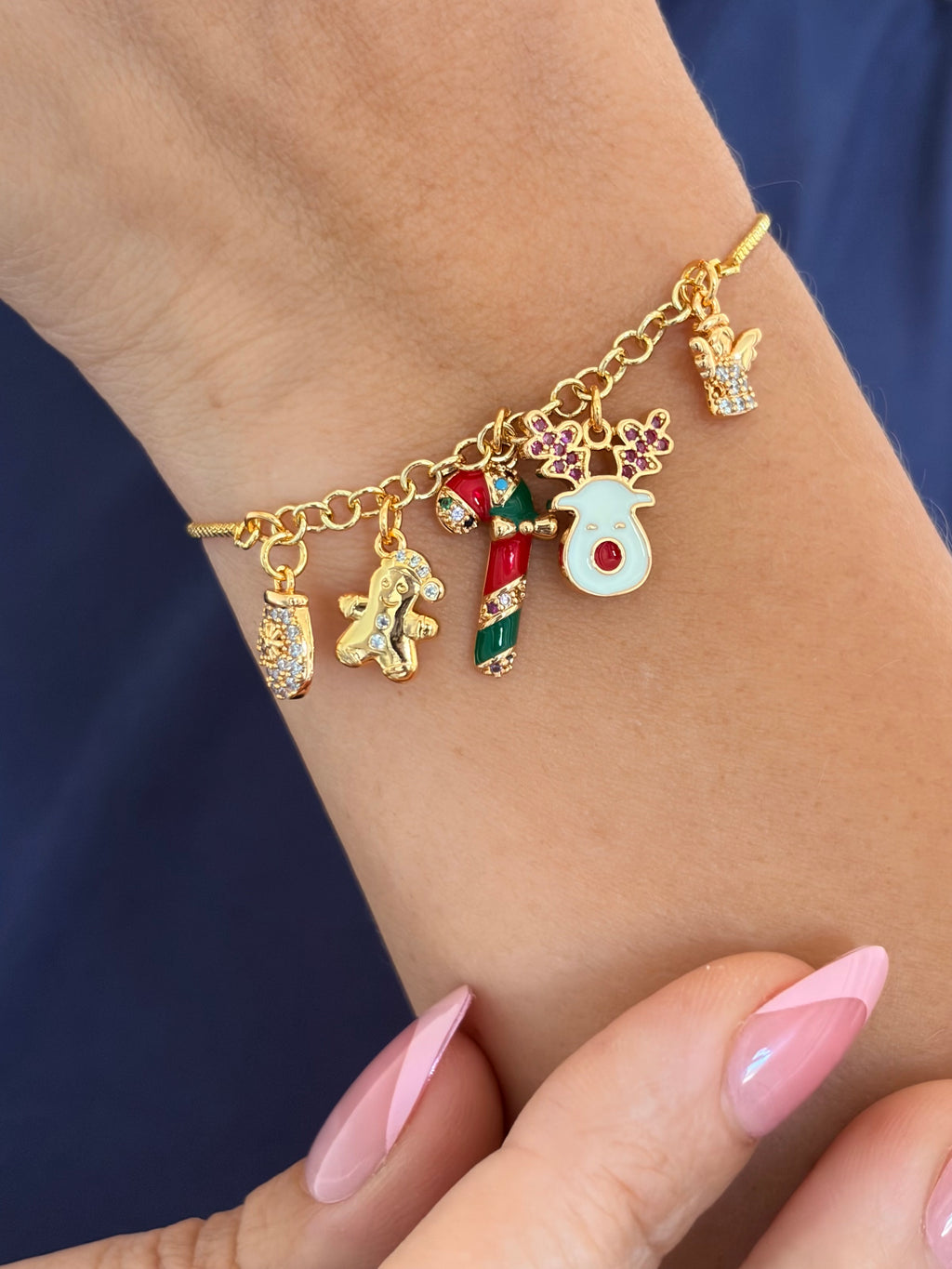 Christmas bracelet with slider chain