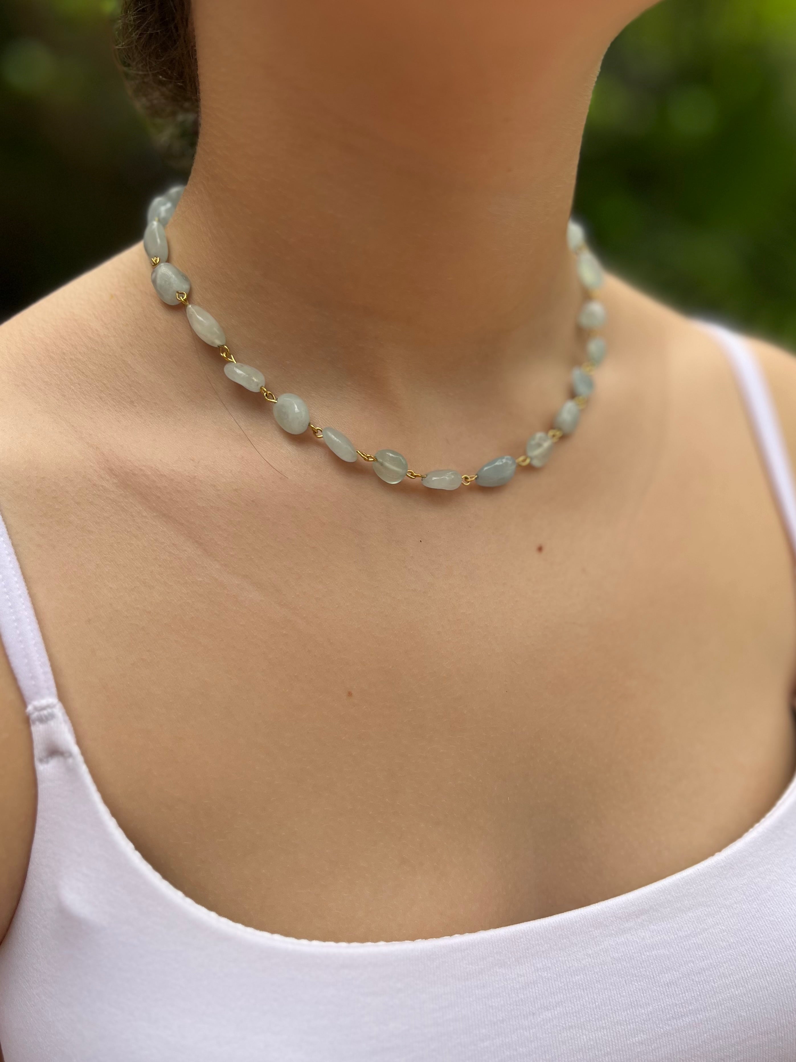 Aquamarine 3-in-1 Necklace – Convertible Design