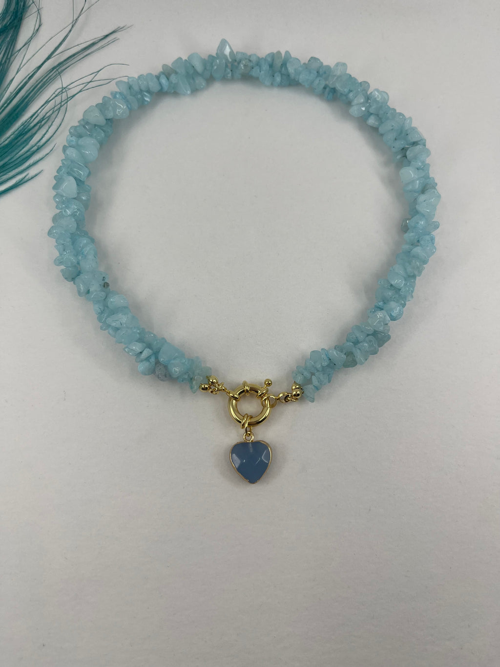 Natural Jade Necklace with Jade heart pendant