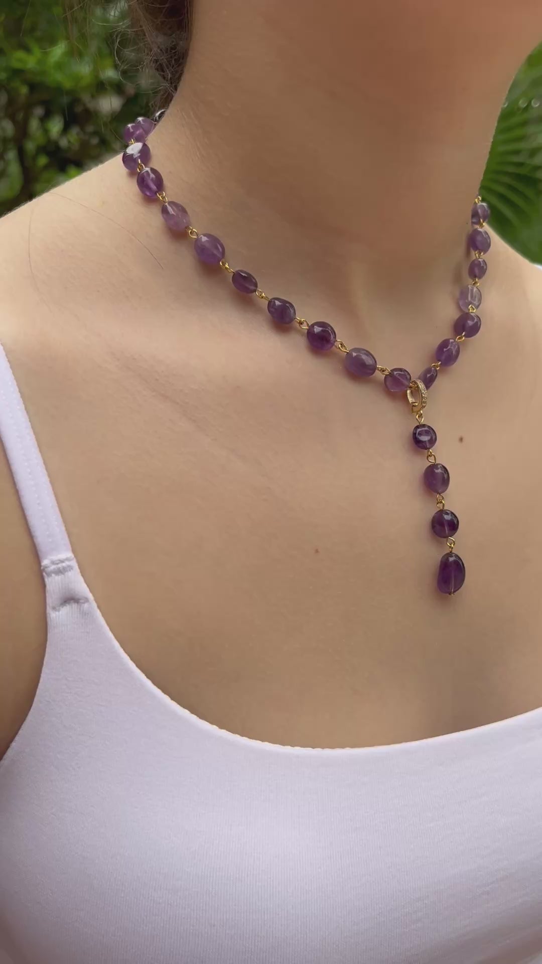 Amethyst 3-in-1 Necklace – Convertible Design