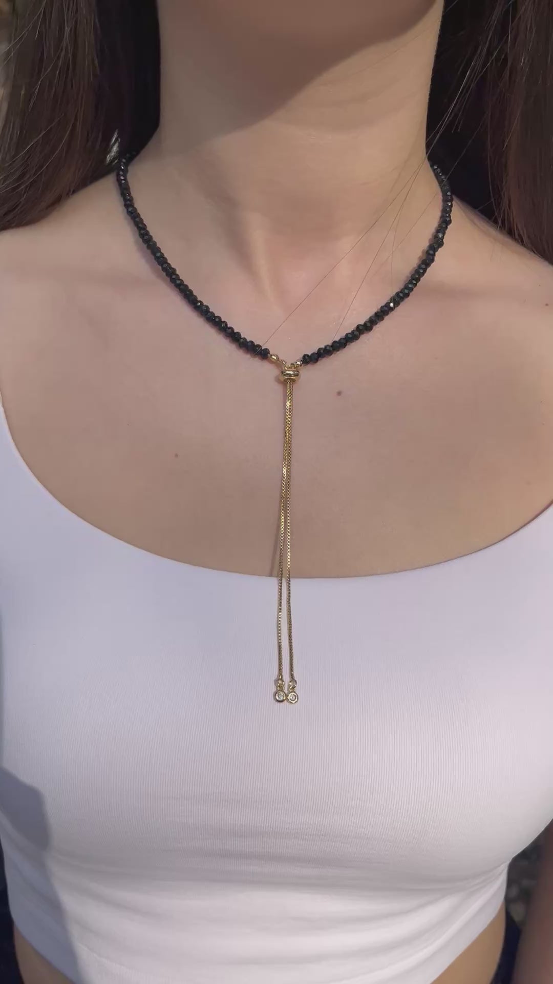 Set: Natural Malaysia Jade Y-Necklace & Earrings, Dark Blue