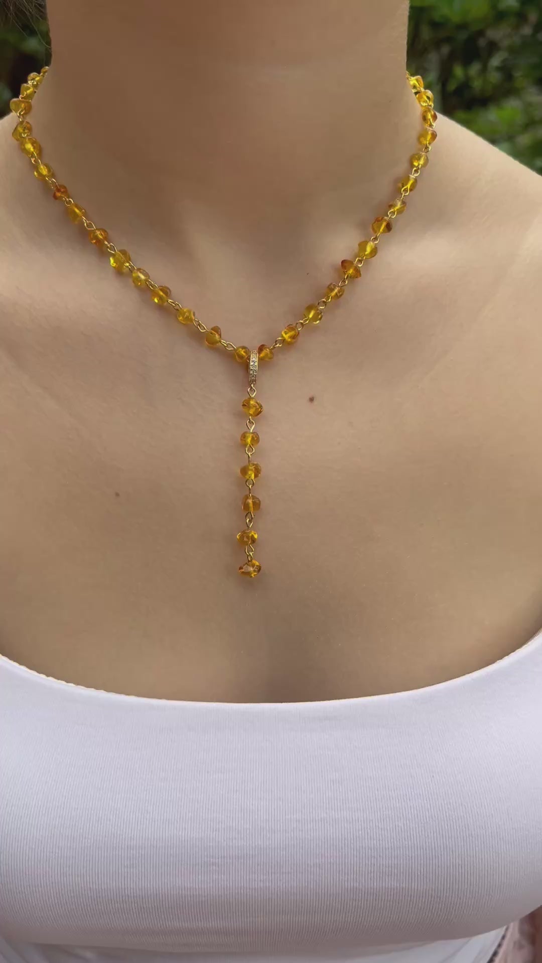 Natural Amber 3-in-1 Necklace – Convertible Design